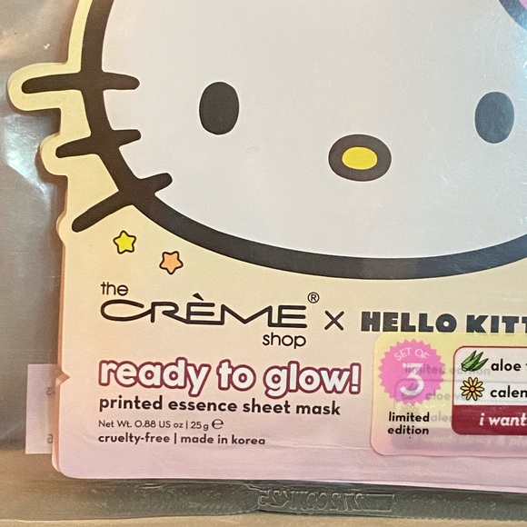 Hello Kitty Ready To Glow Printed Essence Sheet Mask - Picture 2 of 4